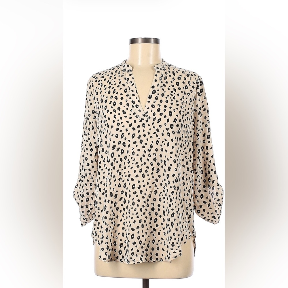 Lush Warren Split Neck Blouse